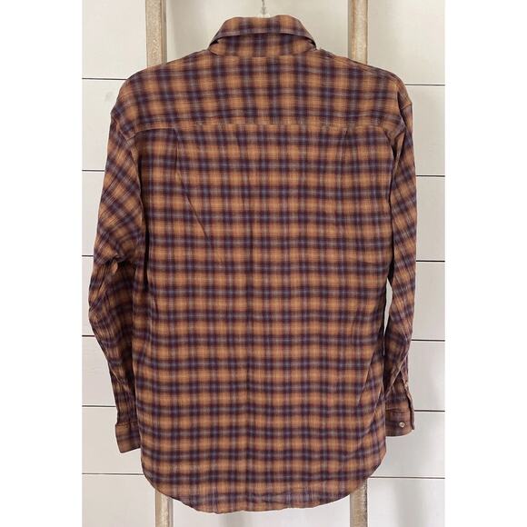 The Territory Ahead Shirt Mens Purple Plaid Texture Fabric Button Long Sleeve M - Picture 3 of 8